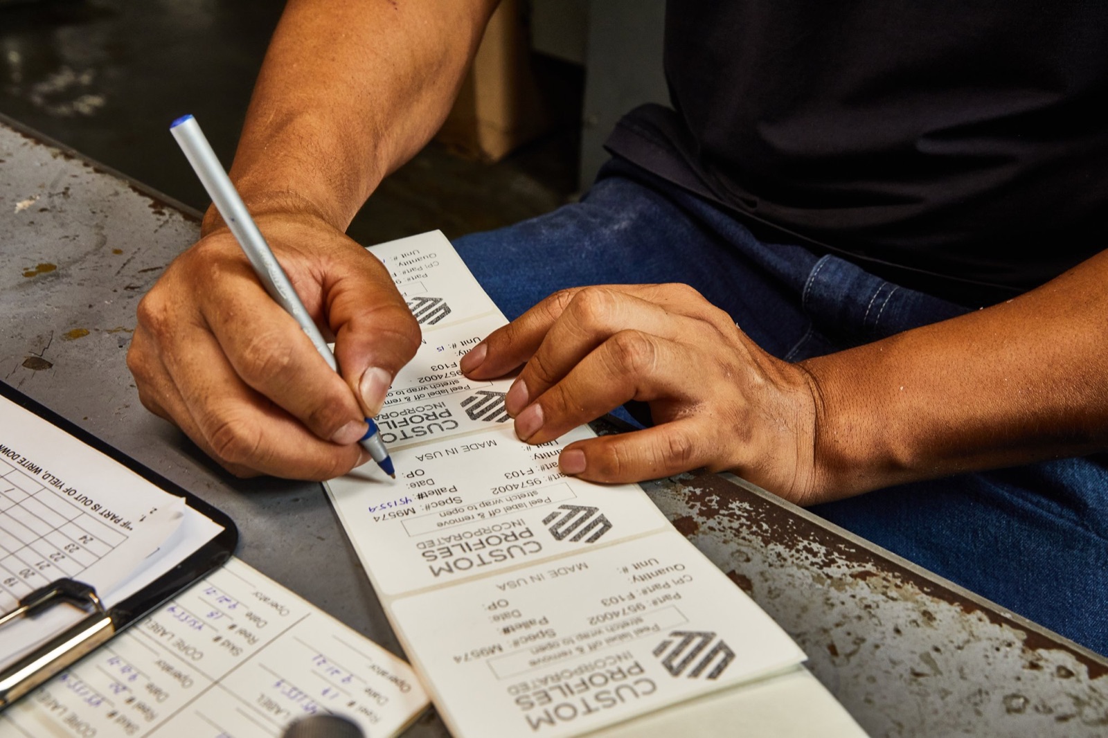 Custom Profiles branded notepad
